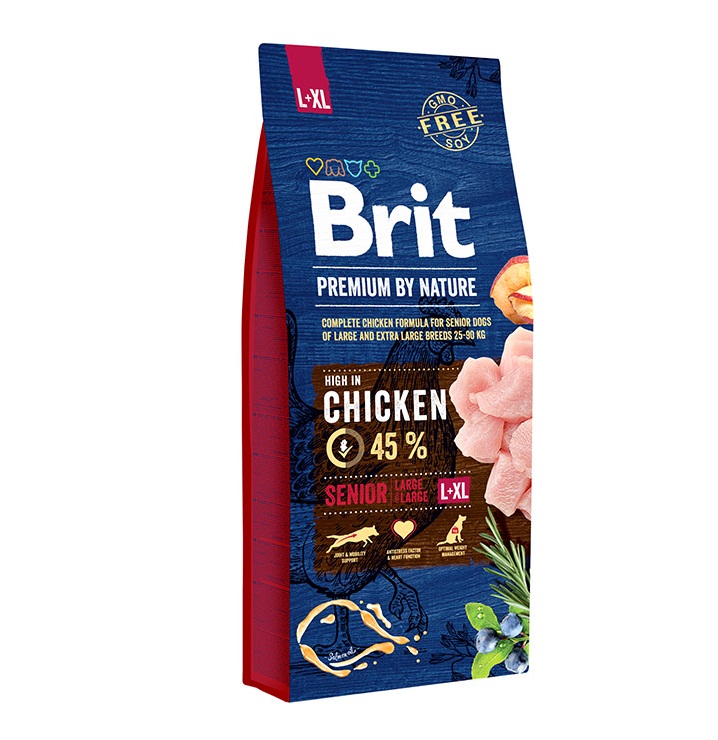 בריט סניור מזון לכלבים